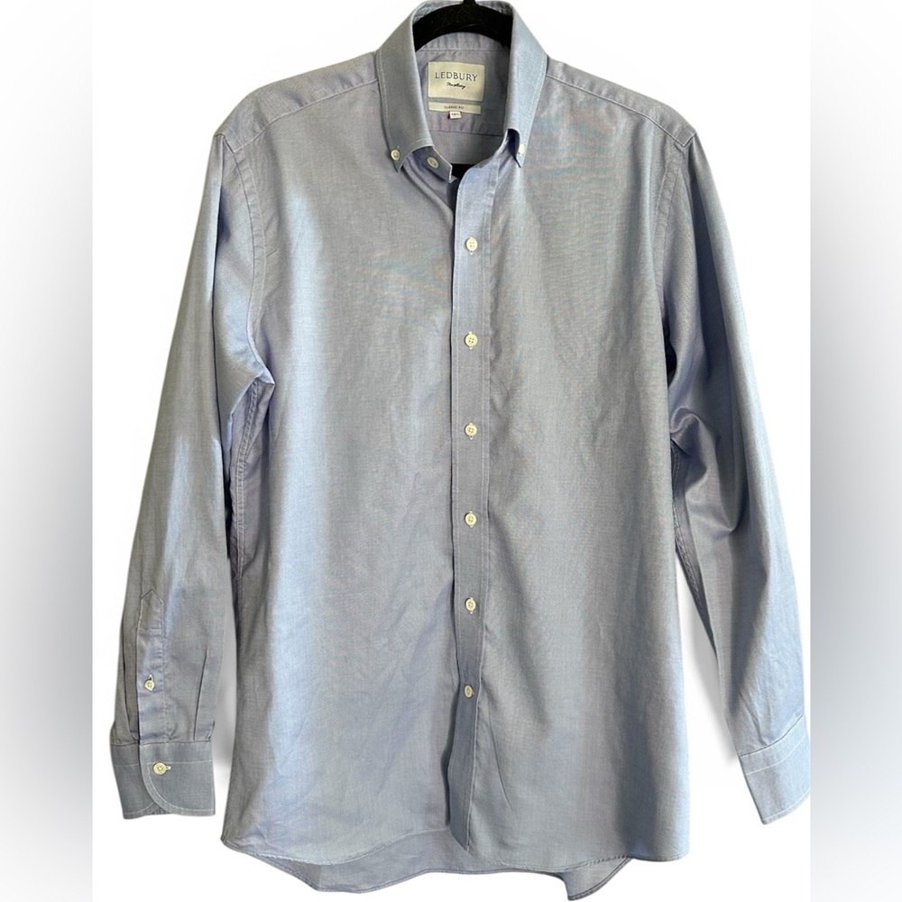 Ledbury Light Blue Mayfield Button-Down Oxford Shirt